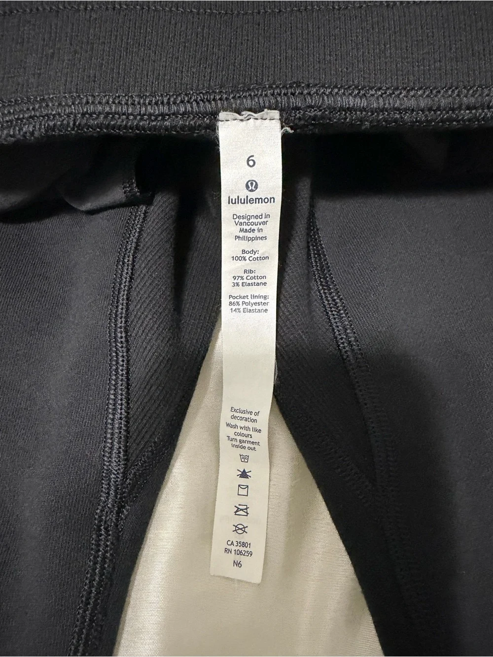 Lululemon Athletica Black Joggers - Picture 6 of 6